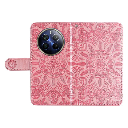 For Realme 13 Pro+ 5G / 13 Pro 5G / P1 Pro 5G / 12 Pro+ 5G / 12 Pro 5G Case Sunflower Imprint Leather Wallet Phone Cover