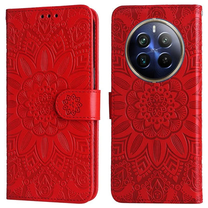 For Realme 13 Pro+ 5G / 13 Pro 5G / P1 Pro 5G / 12 Pro+ 5G / 12 Pro 5G Case Sunflower Imprint Leather Wallet Phone Cover