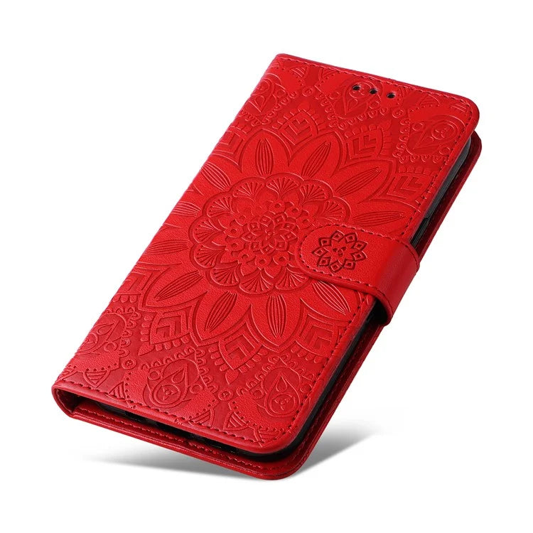 For Realme 13 Pro+ 5G / 13 Pro 5G / P1 Pro 5G / 12 Pro+ 5G / 12 Pro 5G Case Sunflower Imprint Leather Wallet Phone Cover
