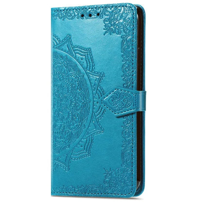 For iPhone 16 Plus Case Mandala Embossed Design Leather Wallet Phone Cover