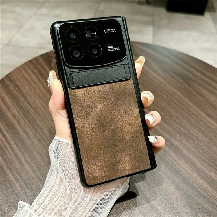 For Xiaomi Mix Fold 4 5G Case Leather+PC Kickstand Phone Cover