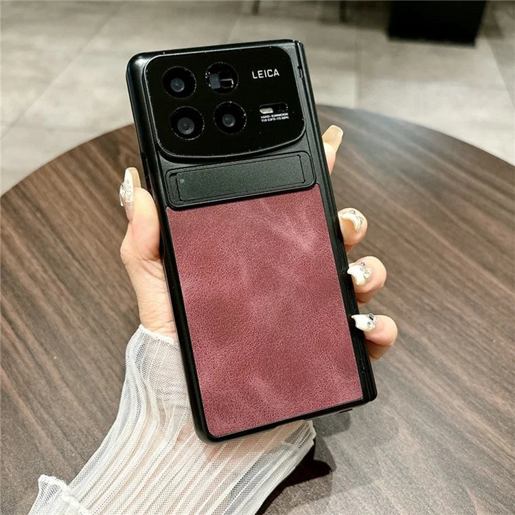 For Xiaomi Mix Fold 4 5G Case Leather+PC Kickstand Phone Cover