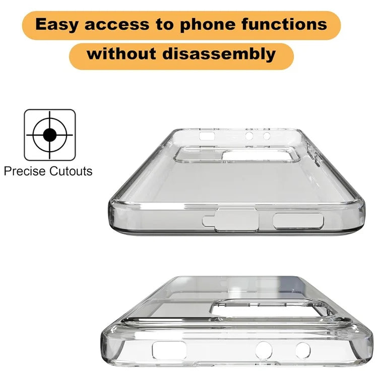 For Xiaomi Redmi K70E 5G / Poco X6 Pro 5G Clear TPU Anti-Scratch Phone Case + 2.5D Arc Edge Screen Protector
