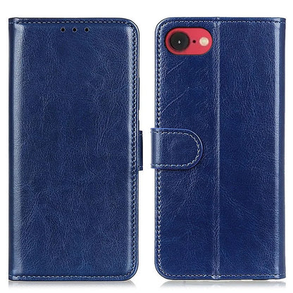 For iPhone SE (2024) Case Crazy Horse Texture PU Leather Phone Stand Cover