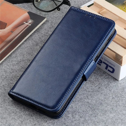 For iPhone SE (2024) Case Crazy Horse Texture PU Leather Phone Stand Cover