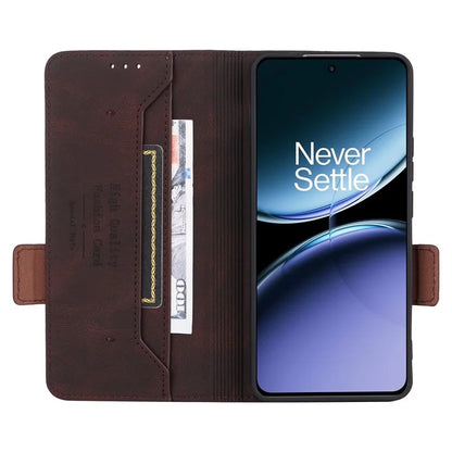 For OnePlus Nord 4 Case Leather Wallet Flip Phone Cover with Hardware Decor