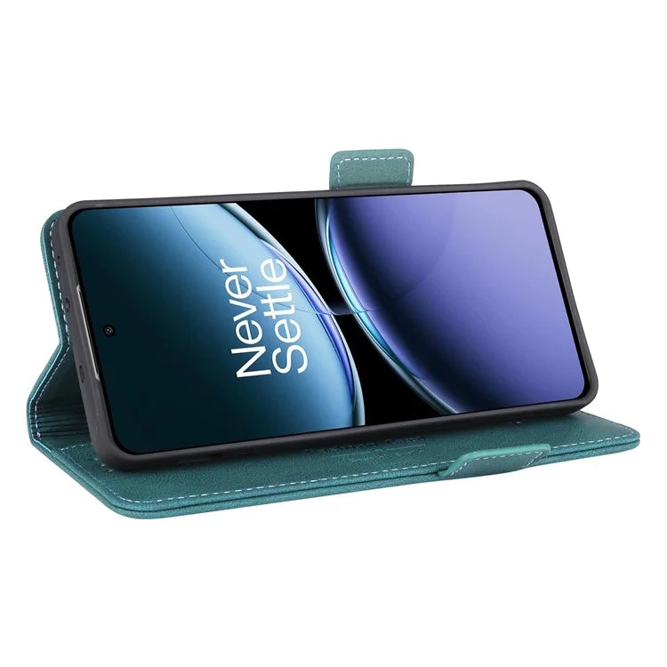 For OnePlus Nord 4 Case Leather Wallet Flip Phone Cover with Hardware Decor