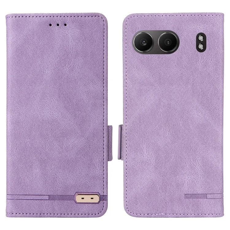 For OnePlus Nord 4 Case Leather Wallet Flip Phone Cover with Hardware Decor