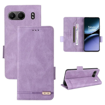 For OnePlus Nord 4 Case Leather Wallet Flip Phone Cover with Hardware Decor