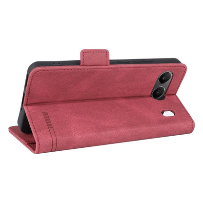 For OnePlus Nord 4 Case Leather Wallet Flip Phone Cover with Hardware Decor
