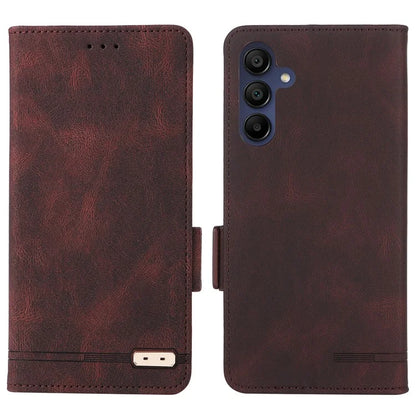 For Samsung Galaxy A16 5G Case Leather Wallet Flip Phone Cover with Hardware Decor