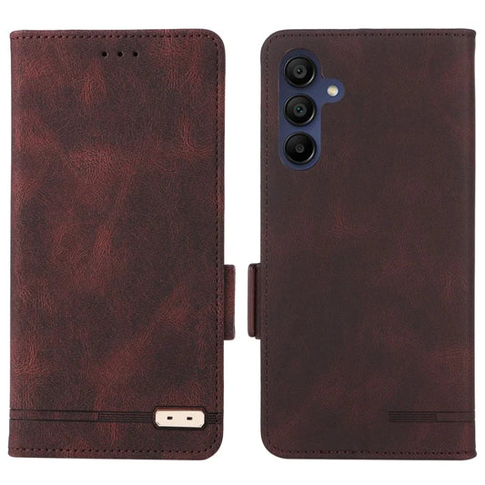 For Samsung Galaxy A16 5G Case Leather Wallet Flip Phone Cover with Hardware Decor