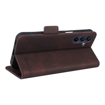For Samsung Galaxy A16 5G Case Leather Wallet Flip Phone Cover with Hardware Decor