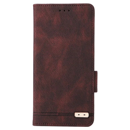 For Samsung Galaxy A16 5G Case Leather Wallet Flip Phone Cover with Hardware Decor