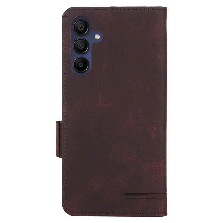 For Samsung Galaxy A16 5G Case Leather Wallet Flip Phone Cover with Hardware Decor