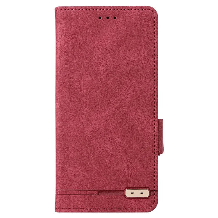 For Samsung Galaxy A16 5G Case Leather Wallet Flip Phone Cover with Hardware Decor