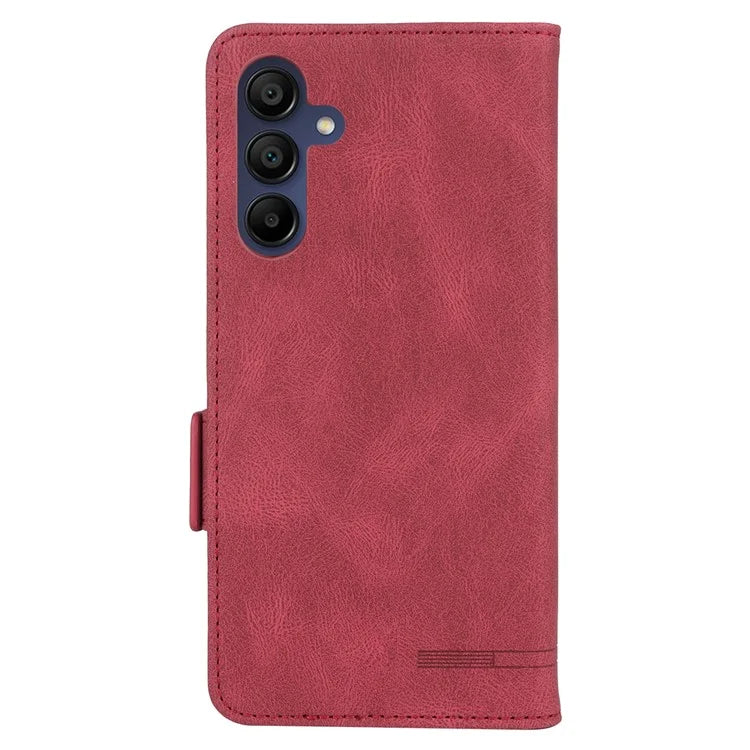 For Samsung Galaxy A16 5G Case Leather Wallet Flip Phone Cover with Hardware Decor