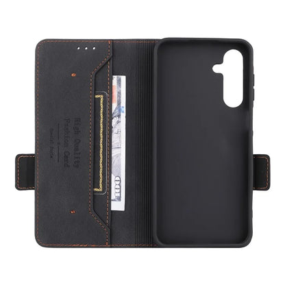 For Samsung Galaxy A16 5G Case Leather Wallet Flip Phone Cover with Hardware Decor