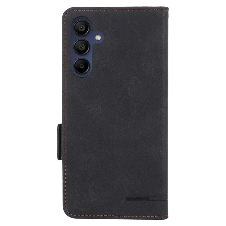 For Samsung Galaxy A16 5G Case Leather Wallet Flip Phone Cover with Hardware Decor