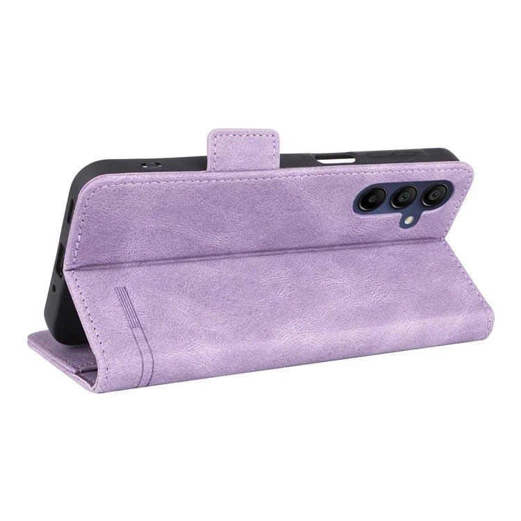 For Samsung Galaxy A16 5G Case Leather Wallet Flip Phone Cover with Hardware Decor