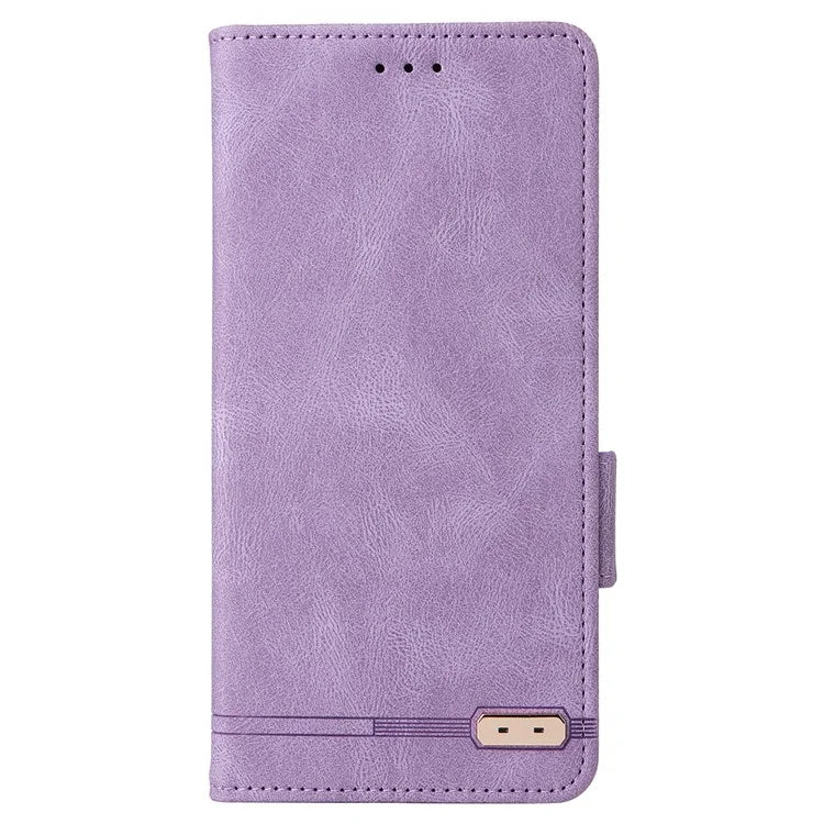 For Samsung Galaxy A16 5G Case Leather Wallet Flip Phone Cover with Hardware Decor