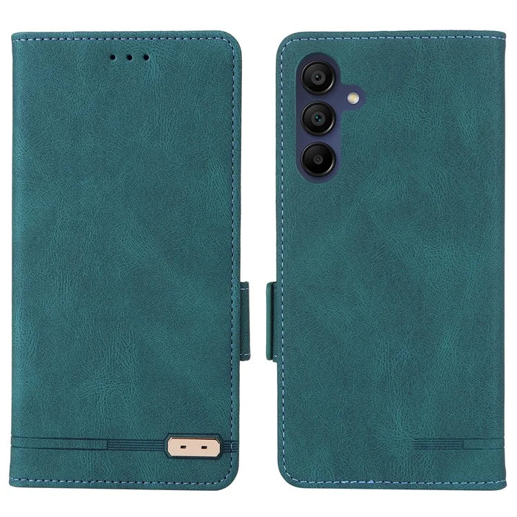 For Samsung Galaxy A16 5G Case Leather Wallet Flip Phone Cover with Hardware Decor