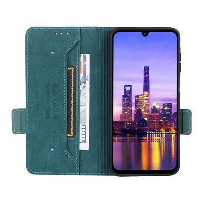 For Samsung Galaxy A16 5G Case Leather Wallet Flip Phone Cover with Hardware Decor