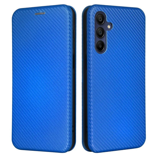 For Samsung Galaxy A16 5G Case Carbon Fiber Texture Drop-Proof PU Leather Phone Cover