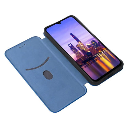 For Samsung Galaxy A16 5G Case Carbon Fiber Texture Drop-Proof PU Leather Phone Cover
