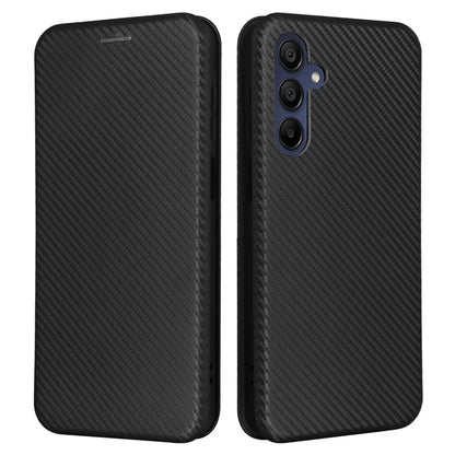 For Samsung Galaxy A16 5G Case Carbon Fiber Texture Drop-Proof PU Leather Phone Cover