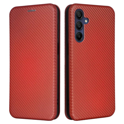 For Samsung Galaxy A16 5G Case Carbon Fiber Texture Drop-Proof PU Leather Phone Cover