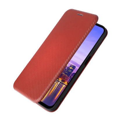 For Samsung Galaxy A16 5G Case Carbon Fiber Texture Drop-Proof PU Leather Phone Cover