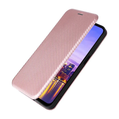 For Samsung Galaxy A16 5G Case Carbon Fiber Texture Drop-Proof PU Leather Phone Cover
