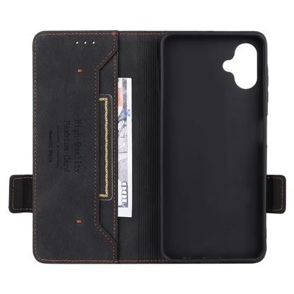 For Samsung Galaxy A06 Case Leather Wallet Flip Phone Cover with Hardware Decor