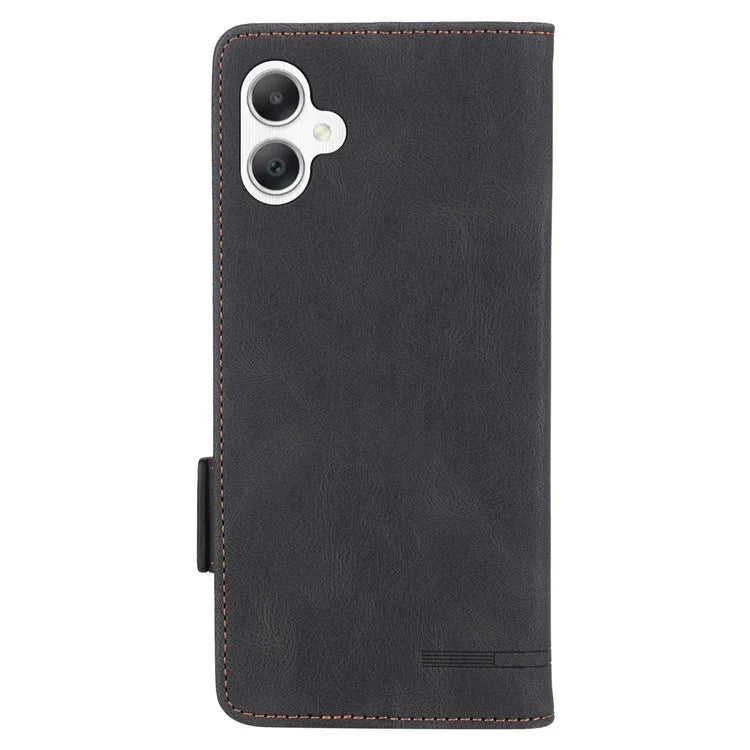 For Samsung Galaxy A06 Case Leather Wallet Flip Phone Cover with Hardware Decor