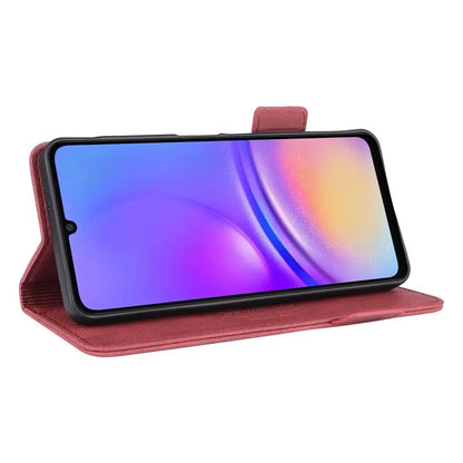For Samsung Galaxy A06 Case Leather Wallet Flip Phone Cover with Hardware Decor