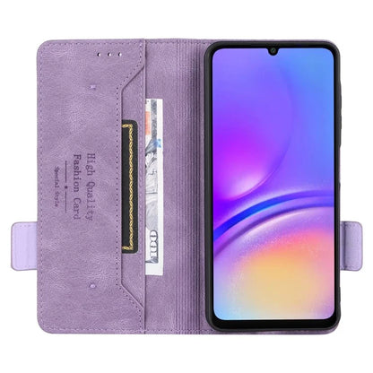 For Samsung Galaxy A06 Case Leather Wallet Flip Phone Cover with Hardware Decor