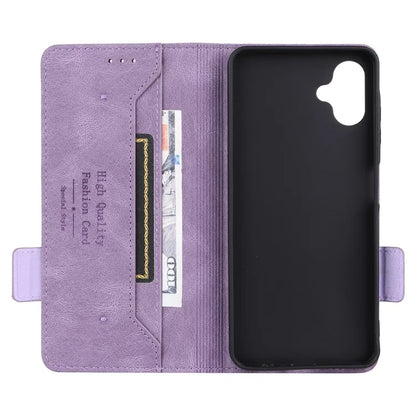 For Samsung Galaxy A06 Case Leather Wallet Flip Phone Cover with Hardware Decor