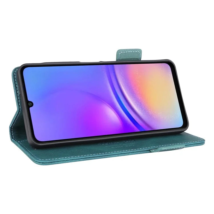 For Samsung Galaxy A06 Case Leather Wallet Flip Phone Cover with Hardware Decor