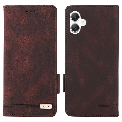 For Samsung Galaxy A06 Case Leather Wallet Flip Phone Cover with Hardware Decor