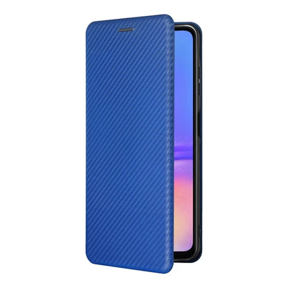 For Samsung Galaxy A06 Case Carbon Fiber Texture Drop-Proof PU Leather Phone Cover