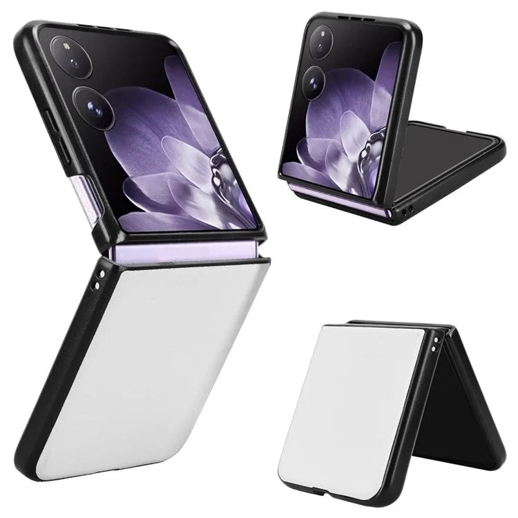 For Xiaomi Mix Flip 5G Case Carbon Fiber Texture Shockproof PU+PC Phone Cover