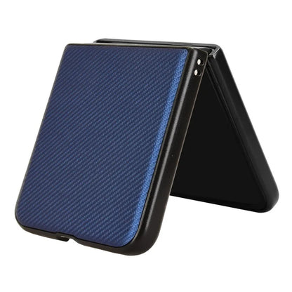 For Xiaomi Mix Flip 5G Case Carbon Fiber Texture Shockproof PU+PC Phone Cover