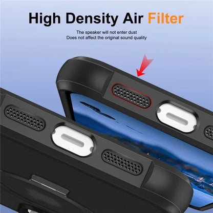 For iPhone 16 Pro Case Compatible with MagSafe Ring Holder Kickstand TPU+PC Phone Cover
