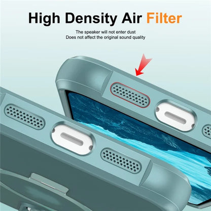 For iPhone 16 Pro Case Compatible with MagSafe Ring Holder Kickstand TPU+PC Phone Cover
