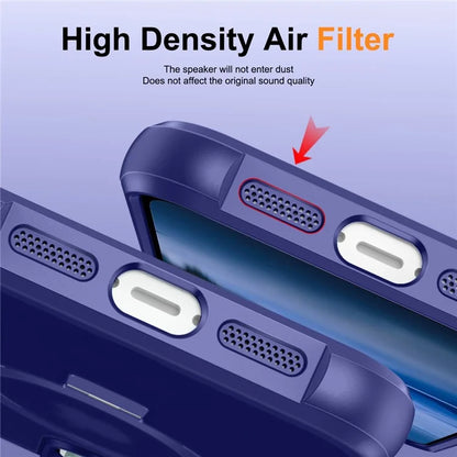 For iPhone 16 Pro Case Compatible with MagSafe Ring Holder Kickstand TPU+PC Phone Cover