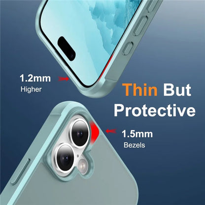 For iPhone 16 Plus Case Compatible with MagSafe Ring Holder Kickstand TPU+PC Phone Cover