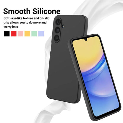 For Samsung Galaxy A16 5G Case Liquid Silicone Anti-Scratch Phone Cover with Hand Strap