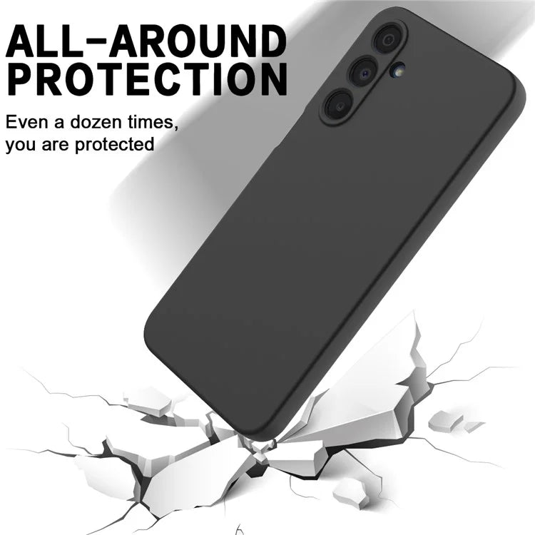 For Samsung Galaxy A16 5G Case Liquid Silicone Anti-Scratch Phone Cover with Hand Strap