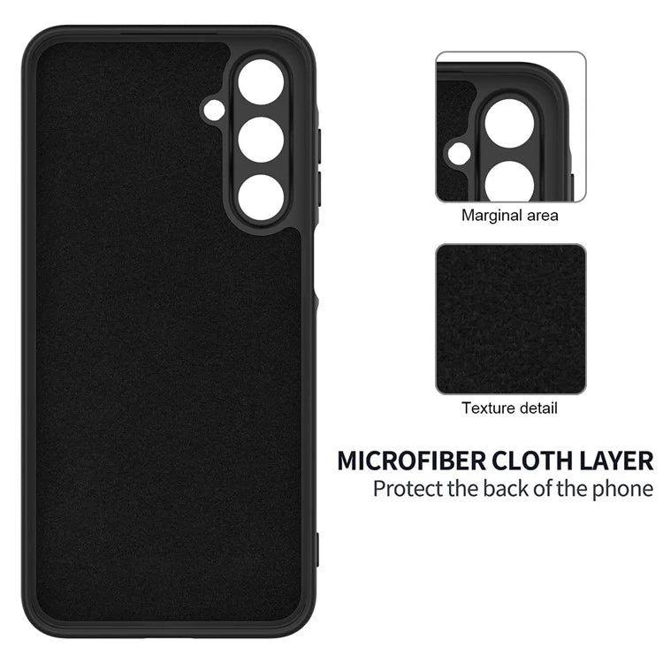 For Samsung Galaxy A16 5G Case Liquid Silicone Anti-Scratch Phone Cover with Hand Strap